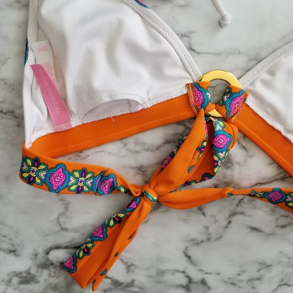 Victoria's Secret Paisley Triangle Bikini Top, Sm - Picture 7 of 8